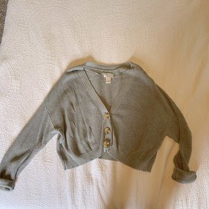 Grey Sweater Cardigan